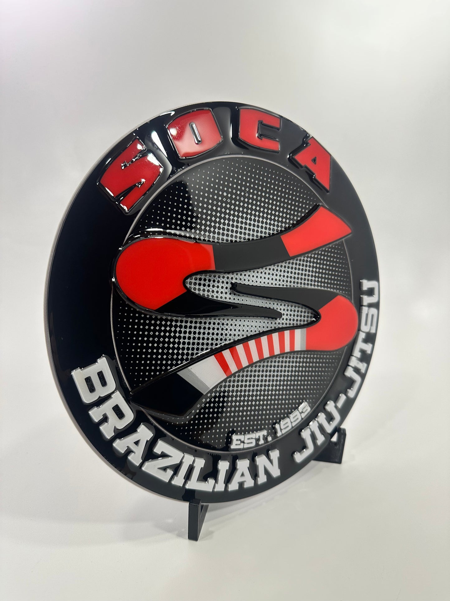 Large Soca BJJ Corral Belt Logo Display and Easel