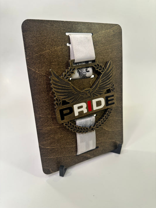 Wood finished Competition Medal Display